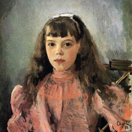 《大公爵夫人奥尔加亚历山大罗芙娜的肖像》瓦伦丁·谢罗夫(Valentin Serov)高清作品欣赏