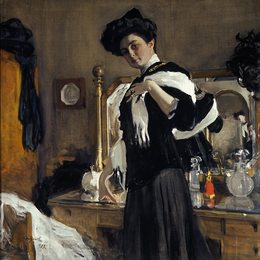 《亨丽埃塔·吉尔斯曼画像》瓦伦丁·谢罗夫(Valentin Serov)高清作品欣赏