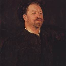 瓦伦丁·谢罗夫(Valentin Serov)高清作品:Portrait of Italian singer Francesco Tamano