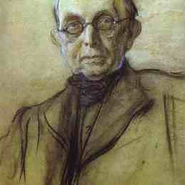 瓦伦丁·谢罗夫(Valentin Serov)高清作品:Portrait of K. Pobedonostsev