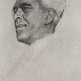 《康斯坦丁斯坦尼斯拉夫斯基的肖像》瓦伦丁·谢罗夫(Valentin Serov)高清作品欣赏