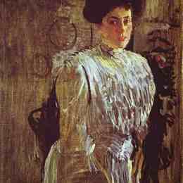 《玛格丽塔莫罗佐娃的肖像》瓦伦丁·谢罗夫(Valentin Serov)高清作品欣赏