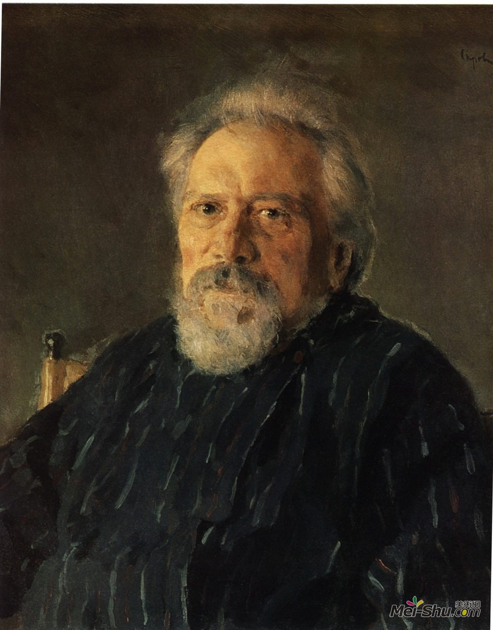 《尼古拉莱斯科夫的肖像》瓦伦丁·谢罗夫(valentin serov)高清作品