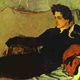 《尼古拉·波兹尼亚科夫的肖像》瓦伦丁·谢罗夫(Valentin Serov)高清作品欣赏