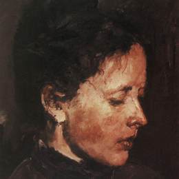 《奥尔加塞罗娃的肖像》瓦伦丁·谢罗夫(Valentin Serov)高清作品欣赏