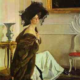 瓦伦丁·谢罗夫(Valentin Serov)高清作品:Portrait of Princess Olga Orlova