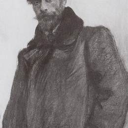 《肖像艺术家列维坦》瓦伦丁·谢罗夫(Valentin Serov)高清作品欣赏