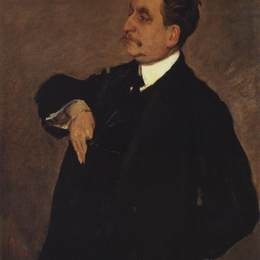 瓦伦丁·谢罗夫(Valentin Serov)高清作品:Portrait of Vladimir Girshman