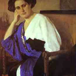 瓦伦丁·谢罗夫(Valentin Serov)高清作品:Portrait of Yelena Balina