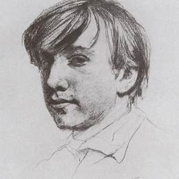 《自画像》瓦伦丁·谢罗夫(Valentin Serov)高清作品欣赏