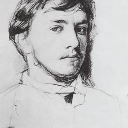 《自画像》瓦伦丁·谢罗夫(Valentin Serov)高清作品欣赏