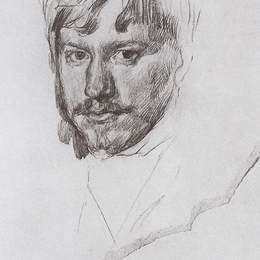 《自画像》瓦伦丁·谢罗夫(Valentin Serov)高清作品欣赏