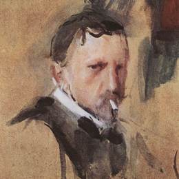 《自画像》瓦伦丁·谢罗夫(Valentin Serov)高清作品欣赏
