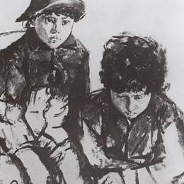 《谢罗夫的孩子们。尤里和莎莎》瓦伦丁·谢罗夫(Valentin Serov)高清作品欣赏