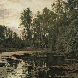 瓦伦丁·谢罗夫(Valentin Serov)高清作品:The Overgrown Pond. Domotcanovo