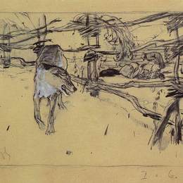 《狼和牧羊人》瓦伦丁·谢罗夫(Valentin Serov)高清作品欣赏