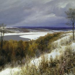 《早雪》瓦西里波列诺夫(Vasily Polenov)高清作品欣赏