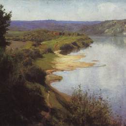 瓦西里波列诺夫(Vasily Polenov)高清作品:View of Oka from the western riverbank