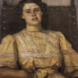 瓦西里·伊万诺维奇·苏里科夫(Vasily Surikov)高清作品:Portrait of E. N. Sabashnikova