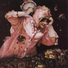 《罗马狂欢节现场》瓦西里·伊万诺维奇·苏里科夫(Vasily Surikov)高清作品欣赏