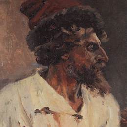 《带帽脚手架》瓦西里·伊万诺维奇·苏里科夫(Vasily Surikov)高清作品欣赏