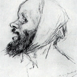 瓦西里·伊万诺维奇·苏里科夫(Vasily Surikov)高清作品:Study to &amp;ampquotBoyarynya Morozova&amp;ampquot