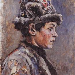 《体贴的青少年》瓦西里·伊万诺维奇·苏里科夫(Vasily Surikov)高清作品欣赏