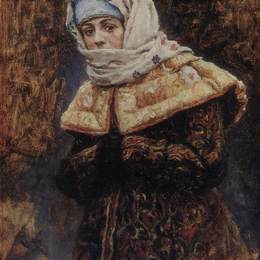 《年轻女士》瓦西里·伊万诺维奇·苏里科夫(Vasily Surikov)高清作品欣赏