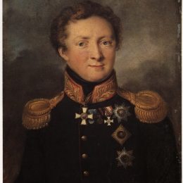 瓦西里·特罗平宁(Vasily Tropinin)高清作品:Portrait of General AI Gorchakov