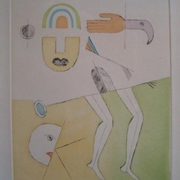 维克多·布罗纳(Victor Brauner)高清作品:Illustration for L’extr&amp;ampême-Occidentale by Gh&amp;amp#2