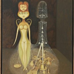 《内在生命（裸体与光谱静物）》维克多·布罗纳(Victor Brauner)高清作品欣赏