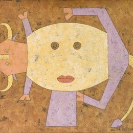《一个固定的变质的特写》维克多·布罗纳(Victor Brauner)高清作品欣赏