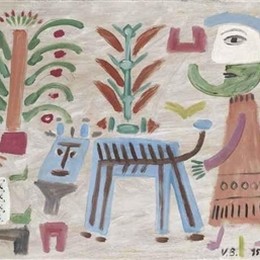 《绿地毯》维克多·布罗纳(Victor Brauner)高清作品欣赏