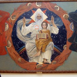 《父亲地位》维克托·米哈伊洛维奇·瓦斯涅佐夫(Viktor Vasnetsov)高清作品欣赏