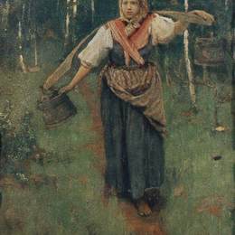 《为了水》维克托·米哈伊洛维奇·瓦斯涅佐夫(Viktor Vasnetsov)高清作品欣赏