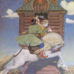 《长着驼峰的小马》维克托·米哈伊洛维奇·瓦斯涅佐夫(Viktor Vasnetsov)高清作品欣赏