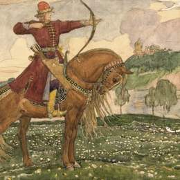 《伊凡王子和天鹅》维克托·米哈伊洛维奇·瓦斯涅佐夫(Viktor Vasnetsov)高清作品欣赏