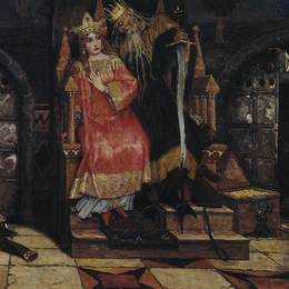 《烧死仙人》维克托·米哈伊洛维奇·瓦斯涅佐夫(Viktor Vasnetsov)高清作品欣赏