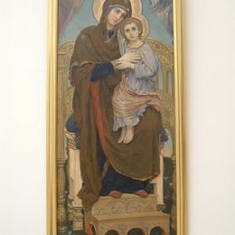 《圣母玛利亚》维克托·米哈伊洛维奇·瓦斯涅佐夫(Viktor Vasnetsov)高清作品欣赏
