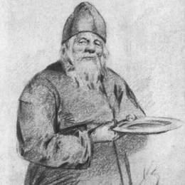 《僧侣收藏家》维克托·米哈伊洛维奇·瓦斯涅佐夫(Viktor Vasnetsov)高清作品欣赏