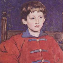 维克托·米哈伊洛维奇·瓦斯涅佐夫(Viktor Vasnetsov)高清作品:Portrait of Vladimir Vasnetsov, the Artist`s Son