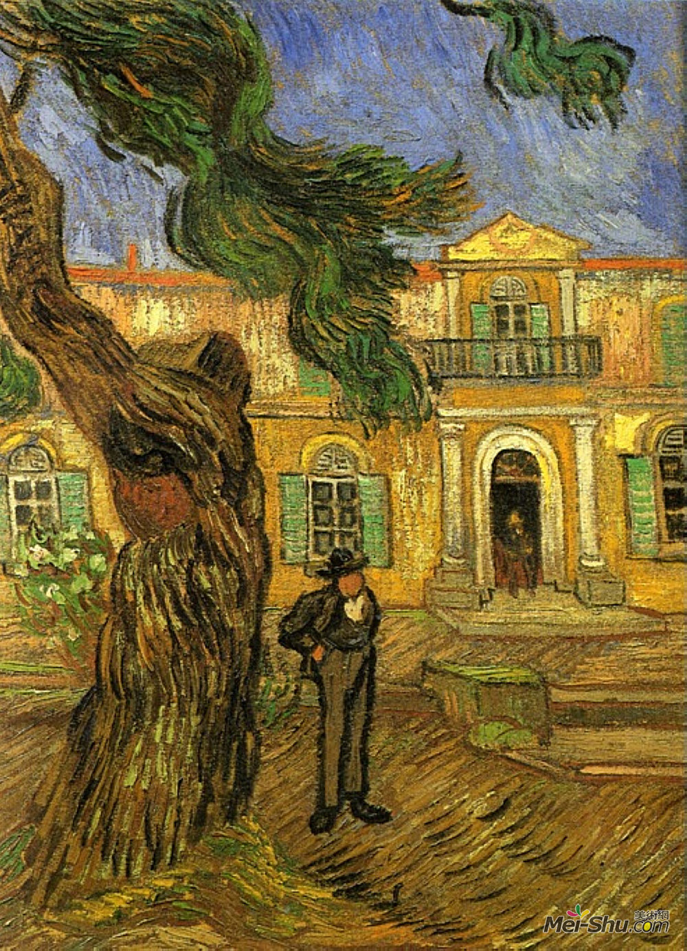圣保罗医院花园中的松树文森特梵高vincentvangogh高清作品欣赏