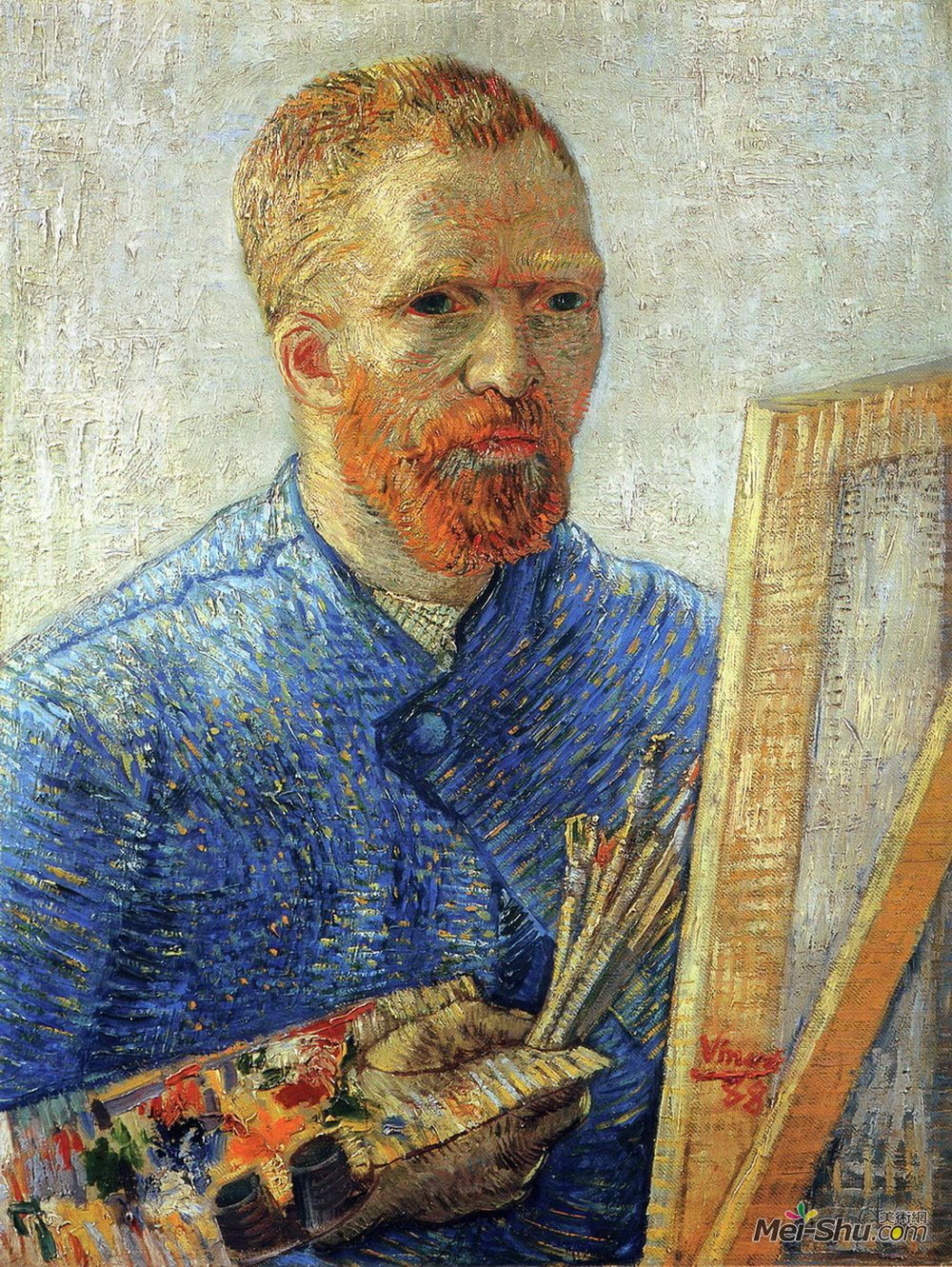 作為藝術家的自畫像文森特梵高vincentvangogh高清作品欣賞