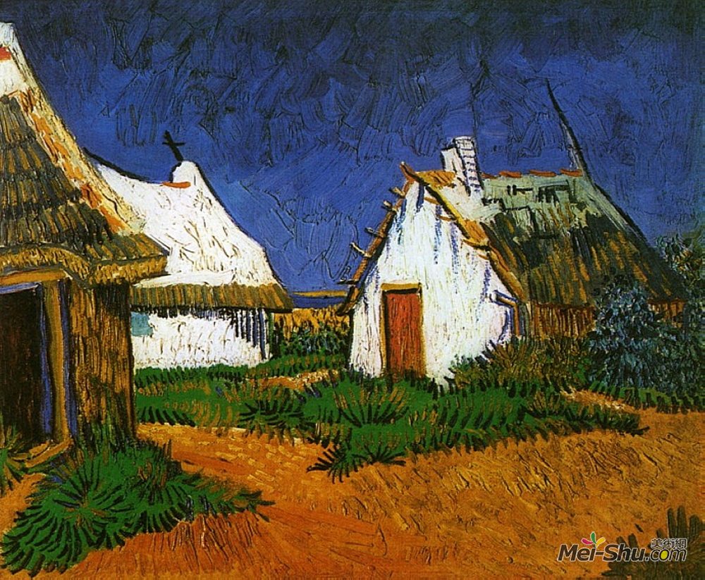 圣塞特玛利亚的三间白色别墅文森特梵高vincentvangogh高清作品欣赏