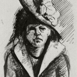 《半帽长女人》文森特·梵高(Vincent van Gogh)高清作品欣赏