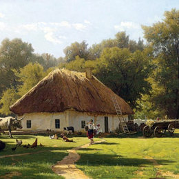 《夏季日在乌克兰》弗拉基米尔奥尔洛夫斯基(Volodymyr Orlovsky)高清作品欣赏