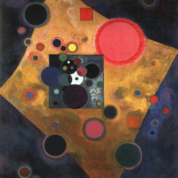 《玫瑰口音》瓦西里·康定斯基(Wassily Kandinsky)高清作品欣赏