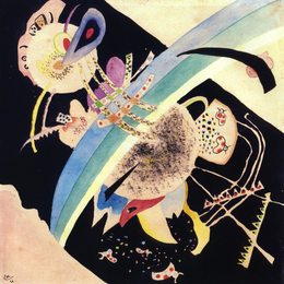 《“黑与圈”研究；》瓦西里·康定斯基(Wassily Kandinsky)高清作品欣赏