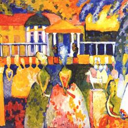 《克里诺林》瓦西里·康定斯基(Wassily Kandinsky)高清作品欣赏