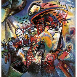 《莫斯科一号》瓦西里·康定斯基(Wassily Kandinsky)高清作品欣赏